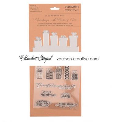 Vaessen Creative Mundart Clear Stamps und Stanzschablone deutsch - Weihnachtsgeschenke